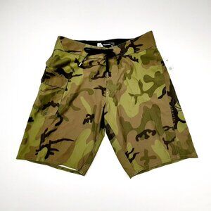 Volcom men's camouflage board shorts stretch size 30 multicolor